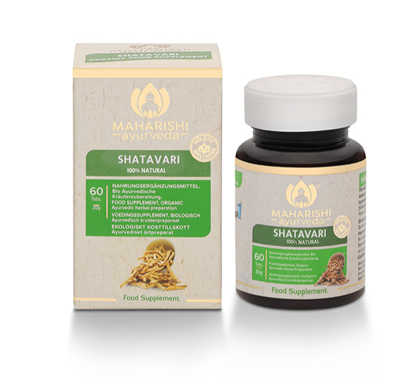 Organic Shatavari Natural, Maharishi Ayurveda, 60 tabs  x 475 mg