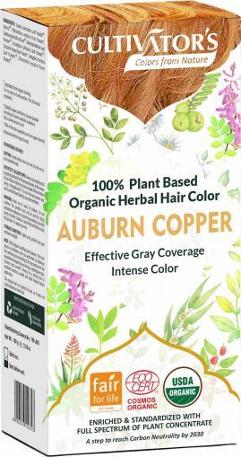 Organic Herbal Hair Color, Auburn, Cultivator's, 100 g