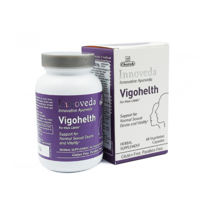 Vigohelth - Supports normal sexual desire and vitality,  Charak Pharma, 60 capsules