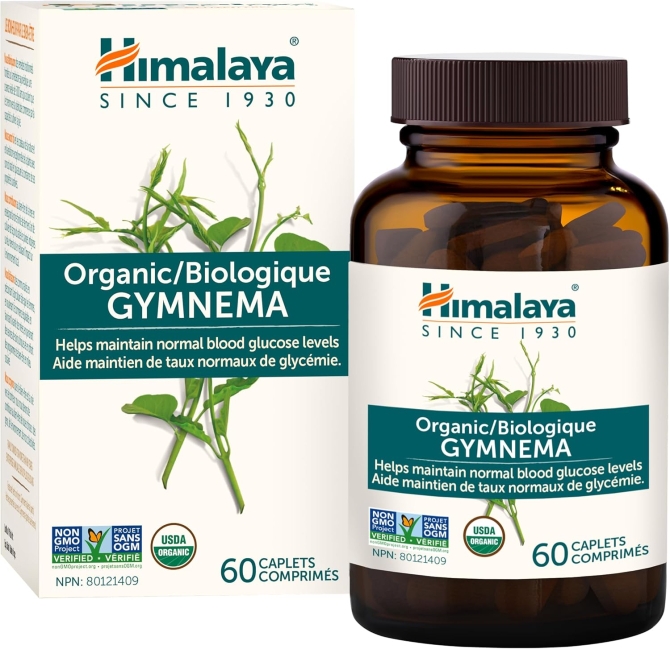 Organic Gymnema (1 month supply) , Himalaya Wellness, 60 caplets