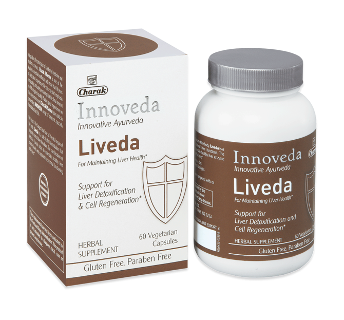 BUY 1, TAKE 1 FREE Liveda - Support for liver detoxification and cell regeneration,  Charak Pharma, 60 veg. capsules
