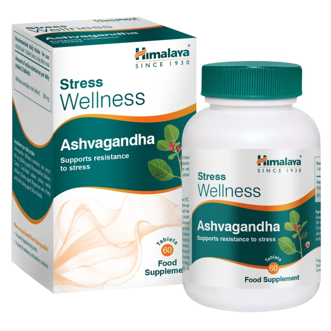 Stress Wellness Ashvagandha, 60 tabs, Himalaya Wellness