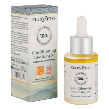 Cultivator’s Conditioning Color Fixing Oil – 100% Plant-Based Organic Herbal Hair Oil, 30 ml