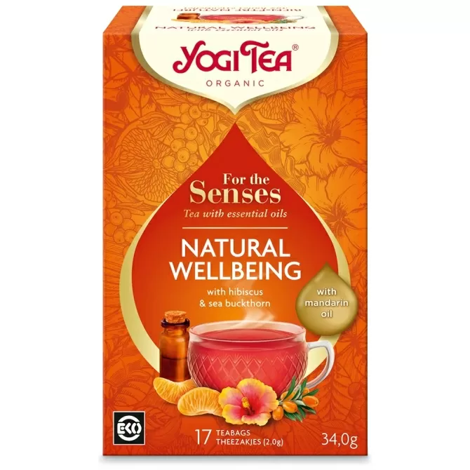 Yogi Tea For the Senses, Natural Wellbeing, 17 teabags
