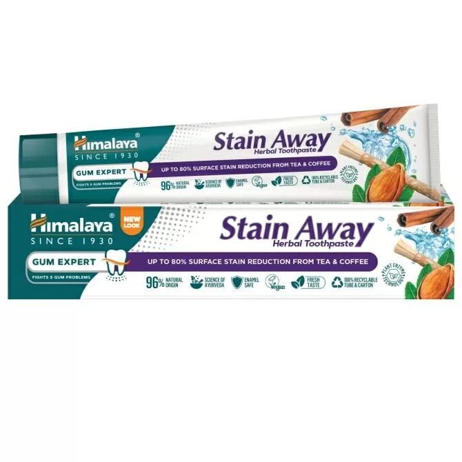Паста за зъби против петна STAIN AWAY, Himalaya Wellness, 75 ml