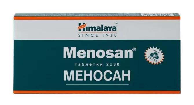 Меносан - Добро самочувствие при менопауза, Himalaya Wellness, 60 табл.