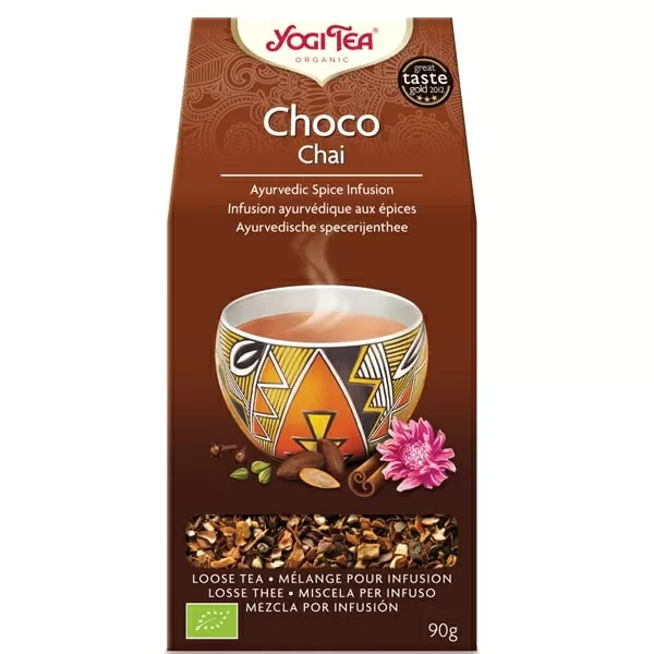 Био аюрведичен чай Шоко, насипен, Yogi Тea, 90 g