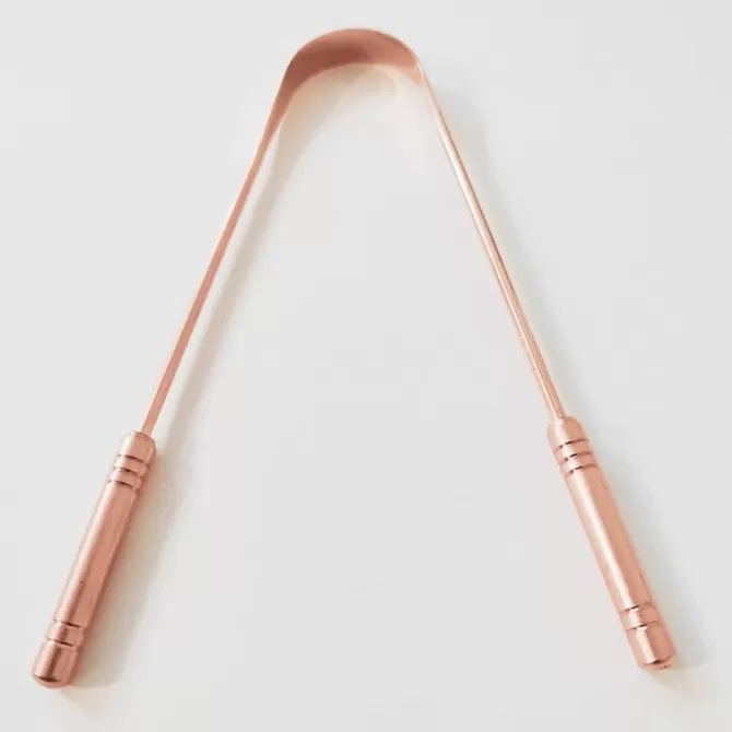 Медна стъргалка за почистване на език