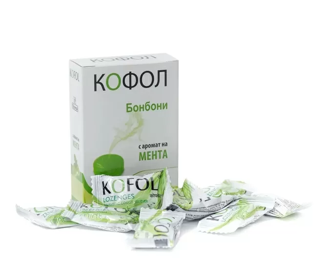 Kofol Lozenges Mint, Charak, 12 lozenges
