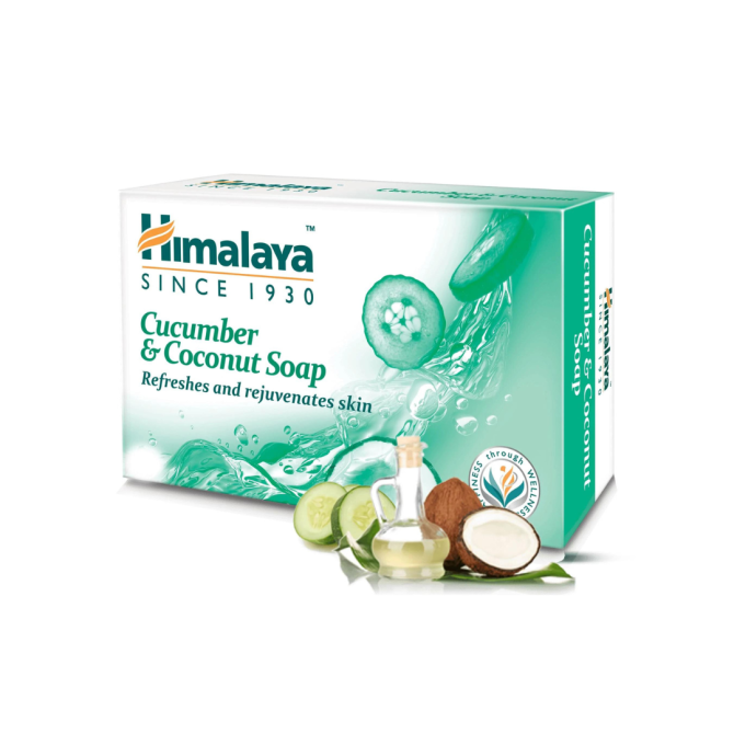 Refreshing Cucumber Soap, Himalaya Wellness, 75 g