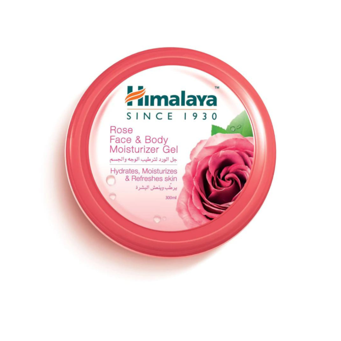 Himalaya Rose Face & Body Moisturizer Gel, Himalaya Wellness, 300 g