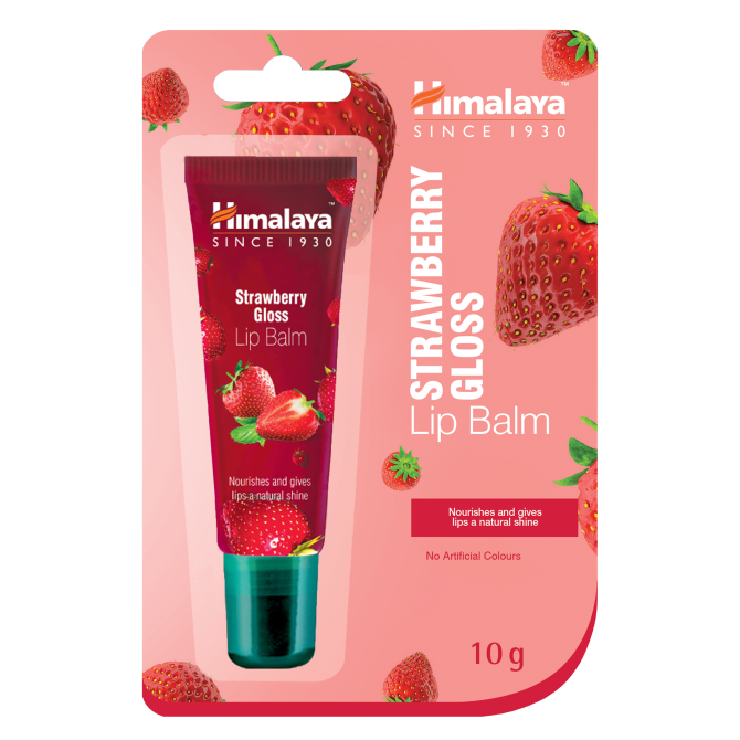 Балсам за устни Ягодов блясък, с АПЛИКАТОР, Himalaya Wellness, 10 g