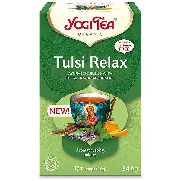 Био чай Тулси Релакс, 17 пак, Yogi Tea