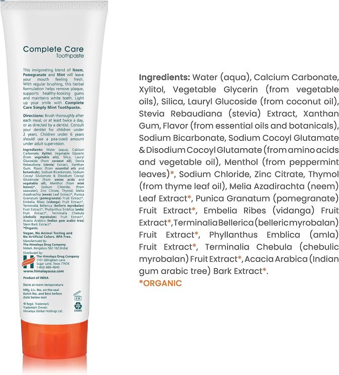 Himalaya Botanique Complete Care Toothpaste - Simply Mint