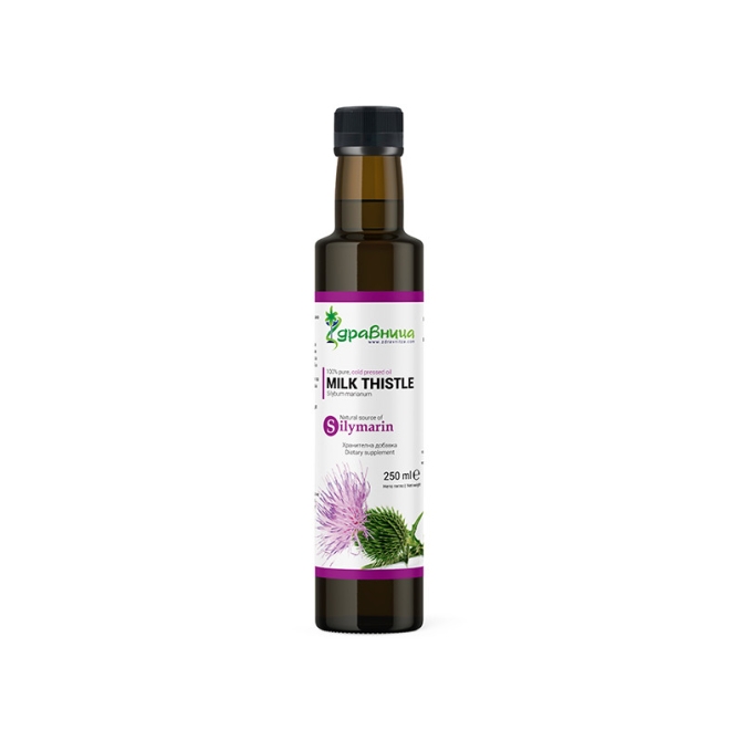 Milk Thistle oil, Zdravnitza, cold pressed, 250 ml