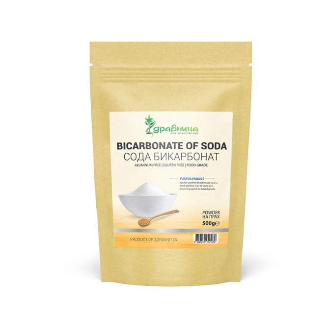 Bicarbonate of soda, Aluminum Free, Zdravnitza, 500 g