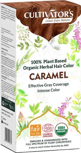 Organic Herbal Hair Color, Henna Fox, Caramel, 100 g