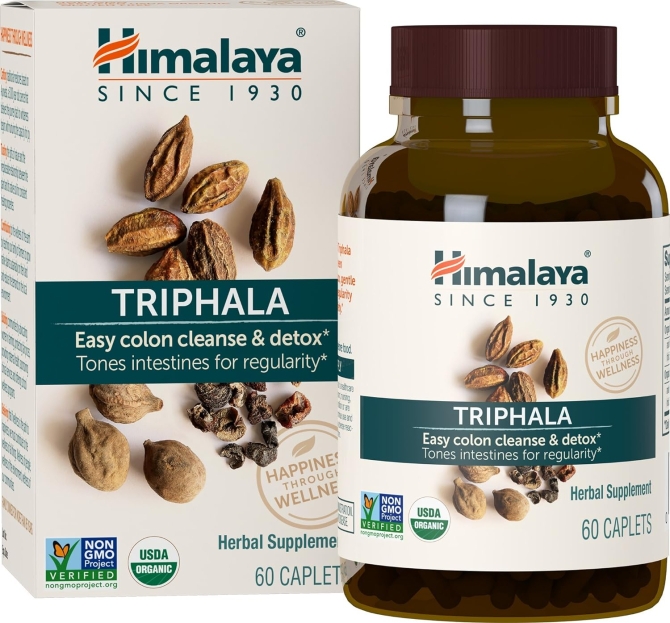 Organic Triphala, 60 caplets, 2 month supply, Himalaya Wellness