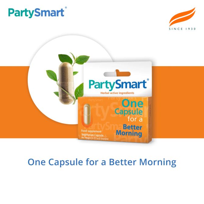 Party Smart - Против махмурлук, 1 капсула, Himalaya