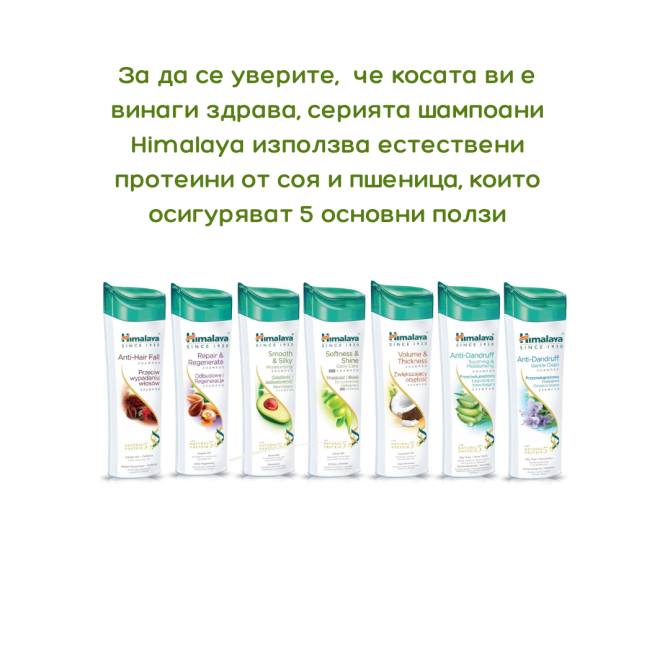 Протеинов шампоан за изтощена коса, Himalaya, 400 ml