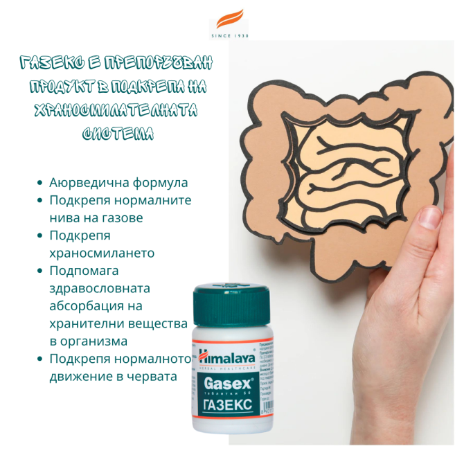 Gasex, Himalaya Wellness, 50 Tabs