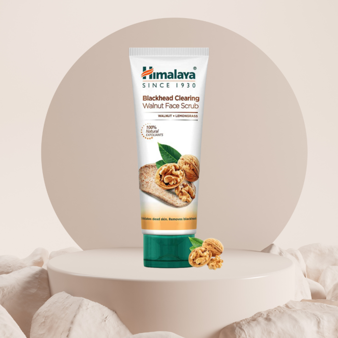 Ексфолиант за лице с орех, Himalaya Wellness, 75 ml