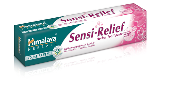 Билкова паста за чувствителни зъби без флуорид SENSI RELIEF, Himalaya, 75 ml