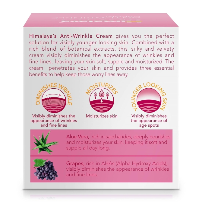 Anti-Wrinkle Cream, Himalaya Wellness, 50 g