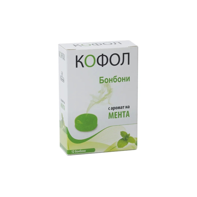 Kofol Lozenges Mint, Charak, 12 lozenges
