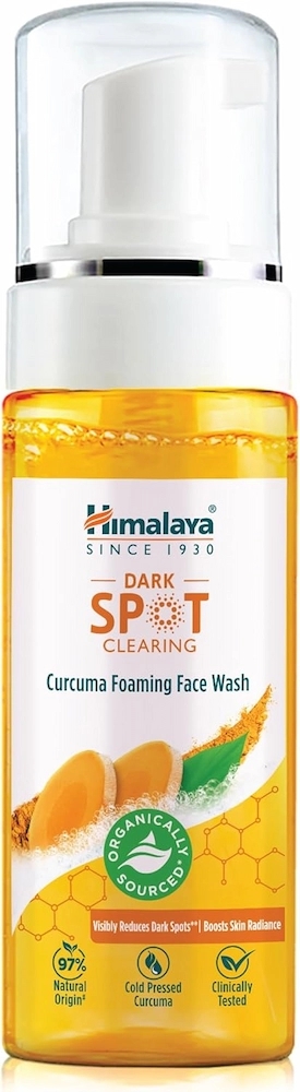 Dark Spot Clearing Curcuma Foaming Face Wash, Himalaya Wellness, 150 ml