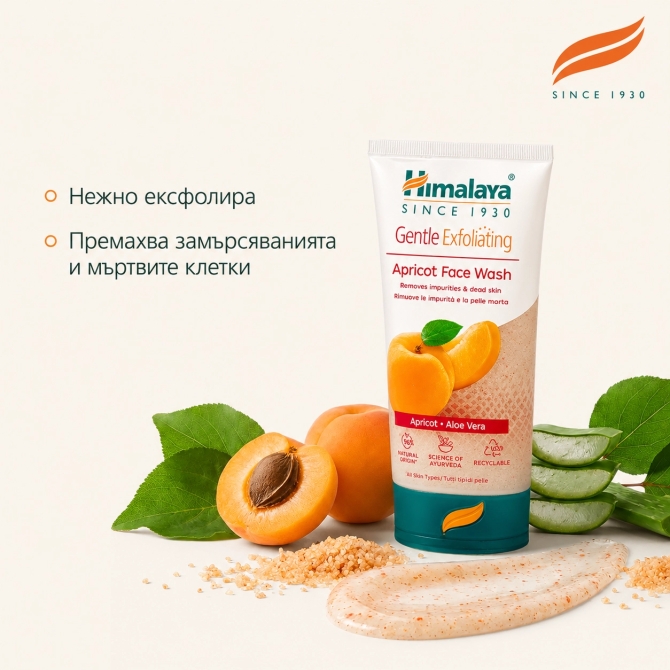 Gentle Exfoliating Daily Face Wash, Himalaya Wellness, 150 ml