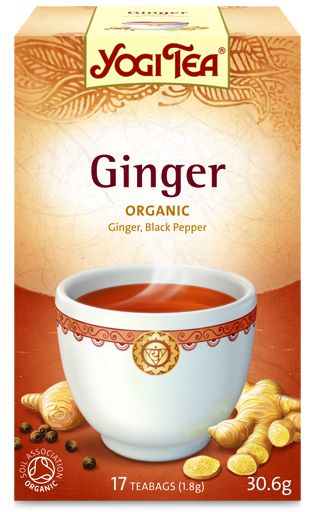 Organic Yogi Tea Ginger, 17 teabags