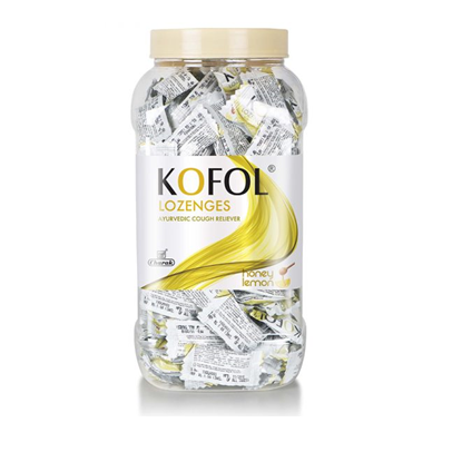 Kofol Lozenges Jar Honey and Lemon, Charak Pharma, LOOSE