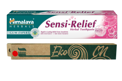 PROMO: Bamboo toothbrush for Adults + Sensi Relief Herbal Toothpaste
