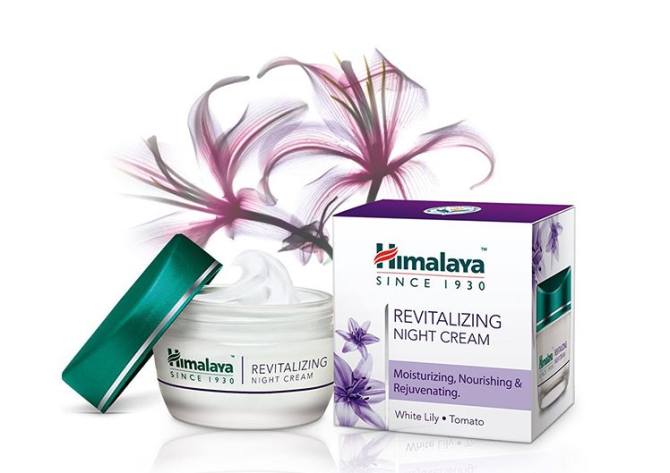 Възстановяващ нощен крем за лице, Himalaya Wellness, 50 g