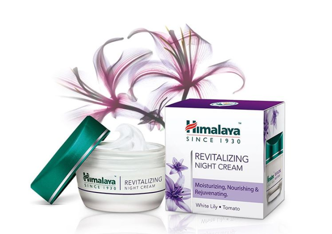 Възстановяващ нощен крем за лице, Himalaya, 50 g