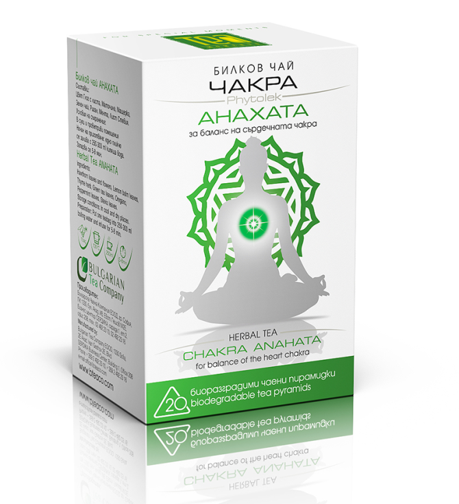 БИЛКОВ ЧАЙ ЧАКРА АНАХАТА, Bulgarian Tea Company, 20 бр.