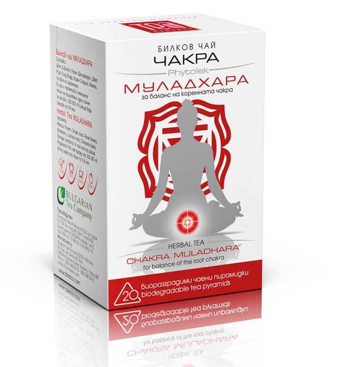 БИЛКОВ ЧАЙ ЧАКРА МУЛАДХАРА, Bulgarian Tea Company, 20 бр.