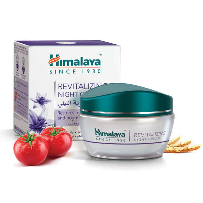 Възстановяващ нощен крем за лице, Himalaya, 50 g