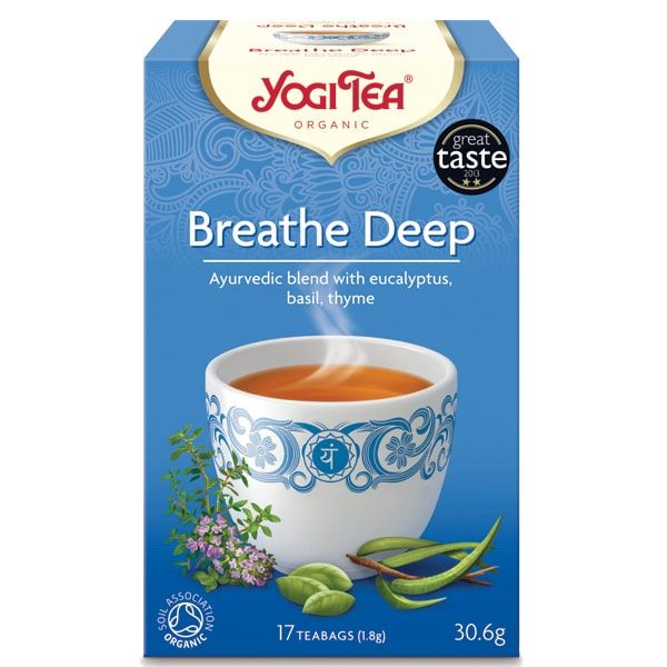 Био чай  Дишай дълбоко Yogi Tea, 17 пакетчета