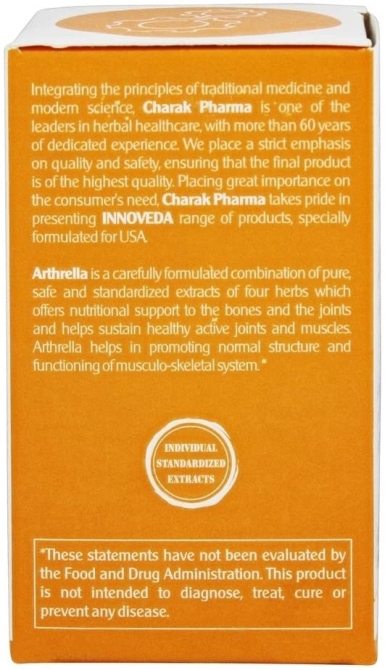 Arthrella - Promotes joint mobility and flexibility, Charak Pharma, 60 caps