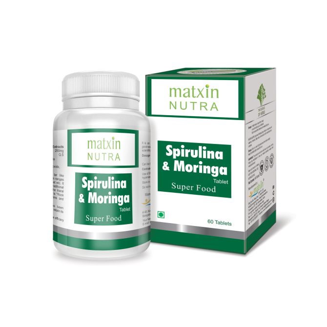 Спирулина & Моринга - Антиоксидант, Matxin, 60 таблетки