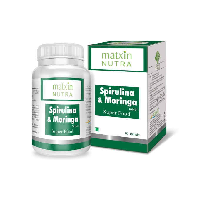 Spirulina & Moringa , Matxin, 60 tabs