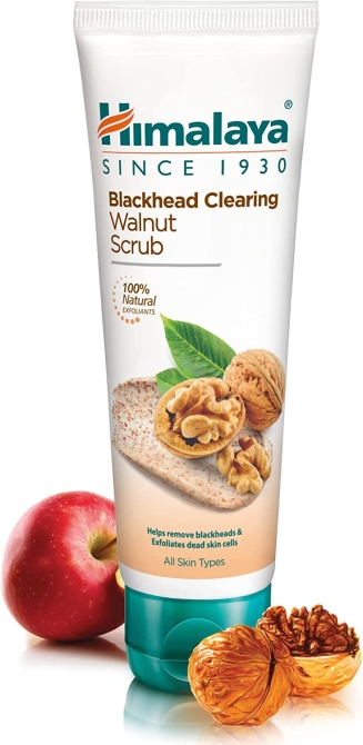 Gentle Exfoliating Walnut Scrub, Himalaya Wellness, 75 ml
