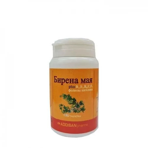  БИРЕНА МАЯ 500 mg + витамини В1,2,6, С, Е+ фолиева к-на,100 таблетки, ADDISAN PHARMA