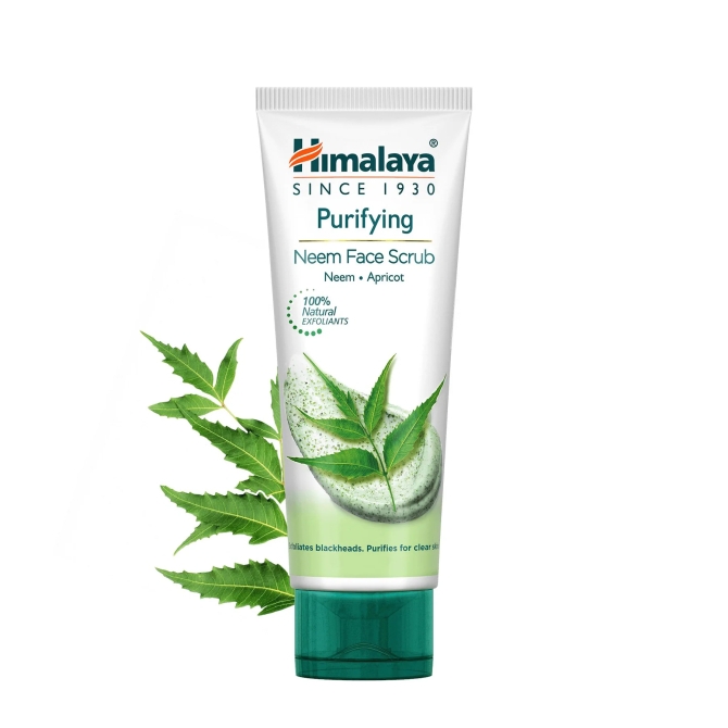 Почистващ ексфолиант за лице с нийм, Himalaya. 75 ml