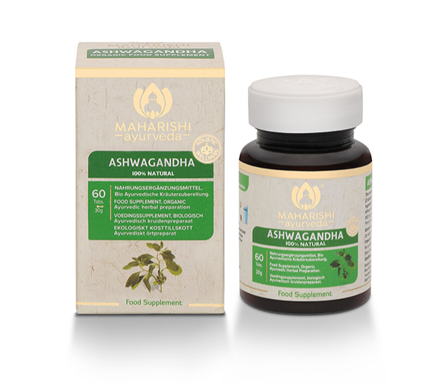 Ашваганда (100% натурална), Махариши Аюрведа, 60 таблетки