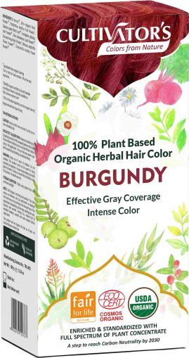 Organic Herbal Hair Color, Burgundi
