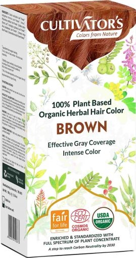 Organic Herbal Hair Color, Cultivator's, Brown, 100 g