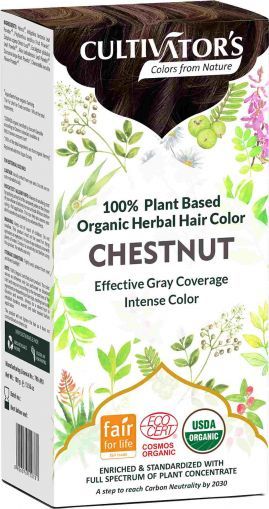 Organic Herbal Hair Color, Chestnut